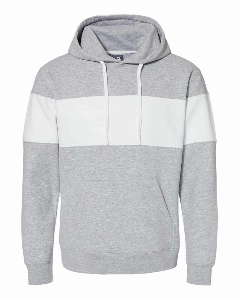 J America 8644 Men's Varsity Pullover Hooded Sweatshirt Front Fullsize"