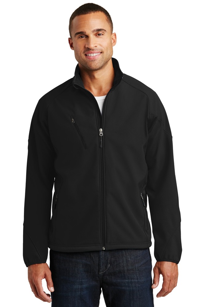 port authority j705 textured soft shell jacket Front Fullsize