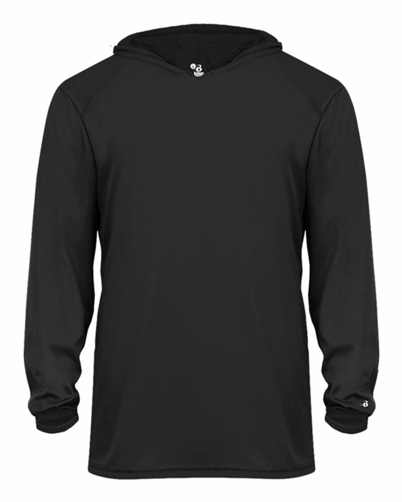 Badger Sport BG2105 B Core L/S Youth Hood Tee Front Fullsize"