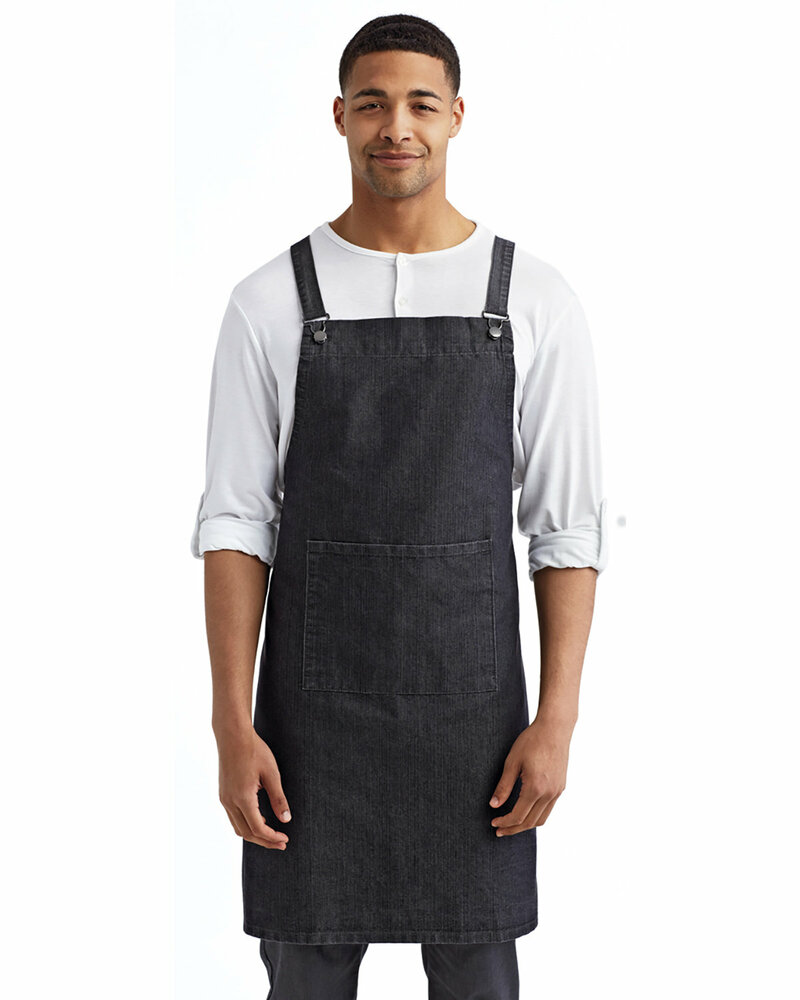 artisan collection by reprime rp129 cross back barista apron Front Fullsize