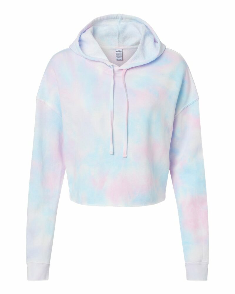 Independent Trading Co. AFX64CRP Women’s Lightweight Cropped Hooded Sweatshirt Front Fullsize"