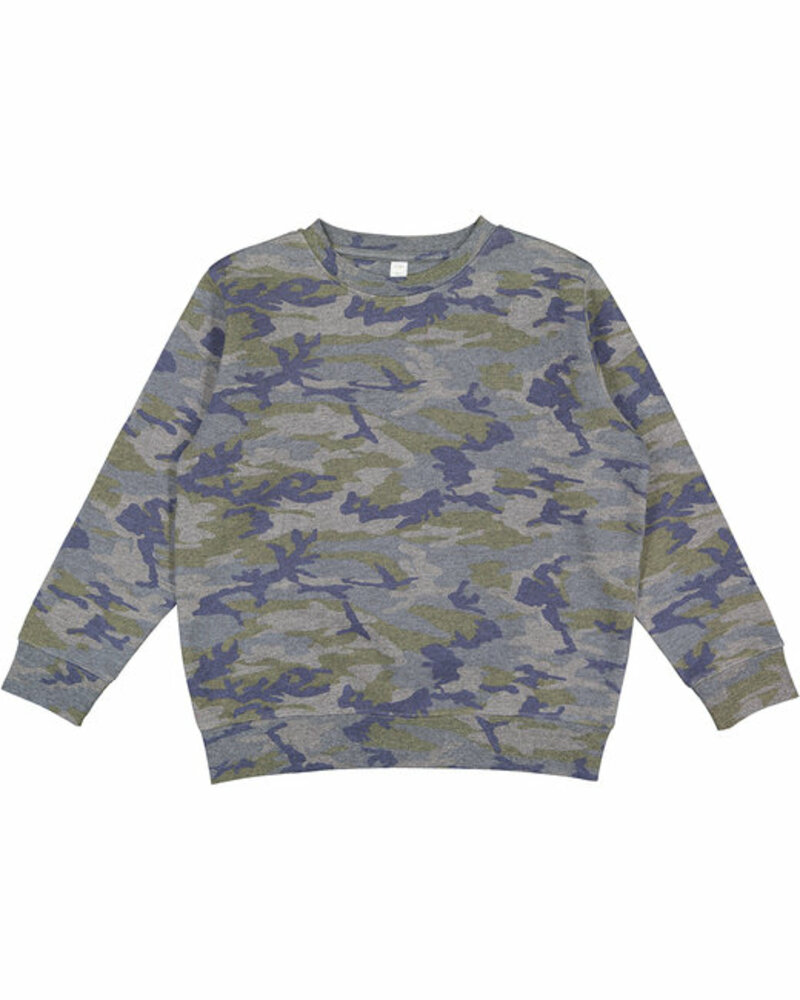 LAT L2225 Youth Elevated Fleece Crew Front Fullsize"
