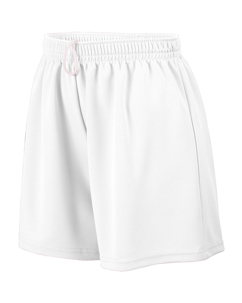 Augusta Sportswear 961 Girls Wicking Mesh Shorts Front Fullsize"