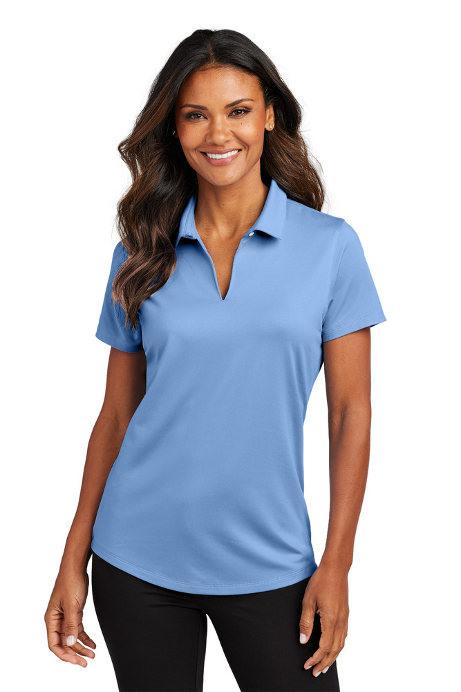 port authority lk683 ladies city stretch polo Front Fullsize