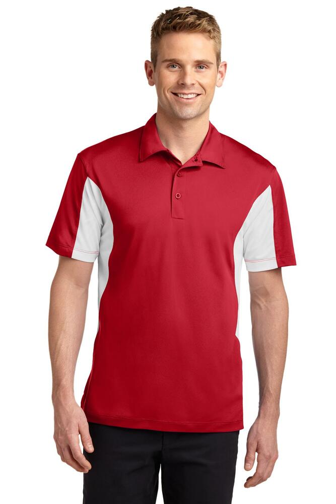 Sport-Tek ST655 Side Blocked Micropique Sport-Wick ® Polo Front Fullsize"