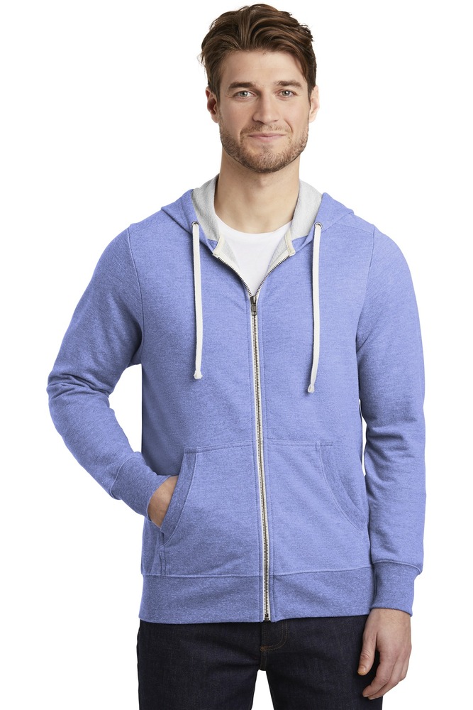district dt356 perfect tri ® french terry full-zip hoodie Front Fullsize