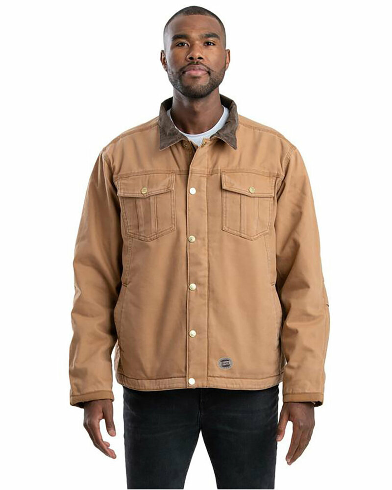 berne j58t tall vintage washed sherpa-lined work jacket Front Fullsize