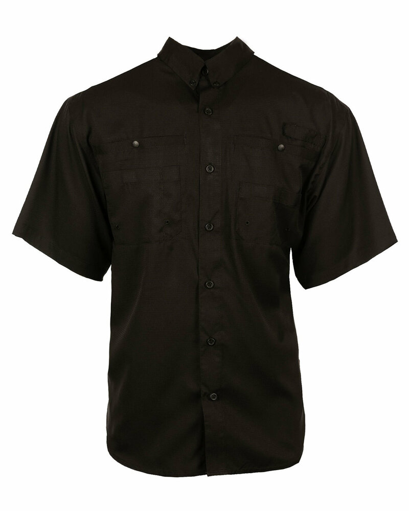 burnside 2297 men's functional short-sleeve fishing shirt Front Fullsize