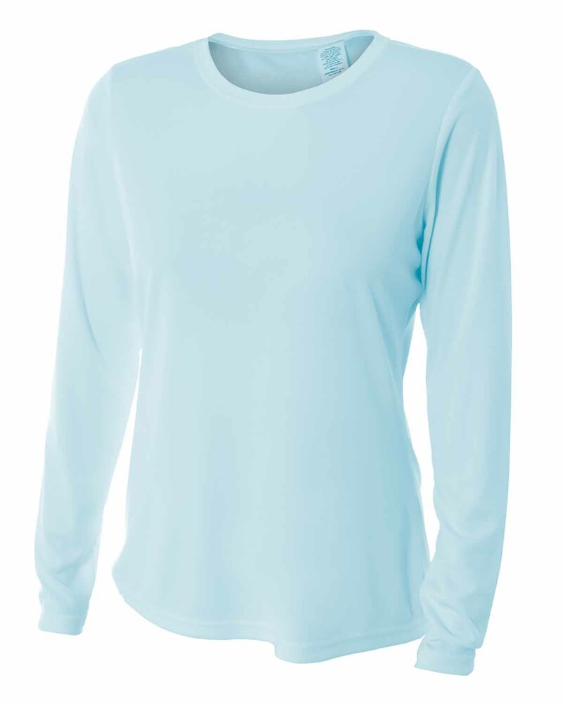 A4 NW3002 Ladies' Long Sleeve Cooling Performance Crew Shirt Front Fullsize"