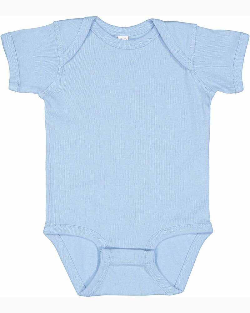 rabbit skins 4400 infant baby rib bodysuit Front Fullsize