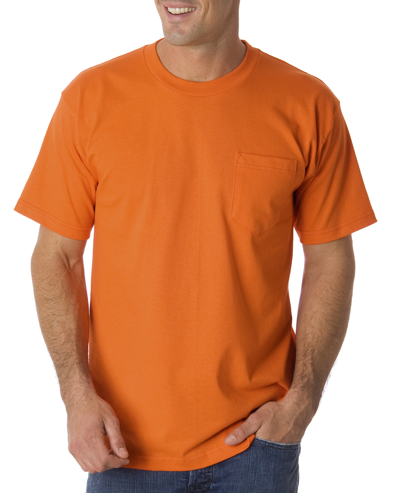 bayside ba1725 adult pocket t-shirt Front Fullsize