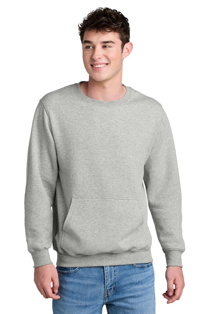 Port & Company PC78PKT Core Fleece Crewneck Pocket Sweatshirt Front Fullsize"