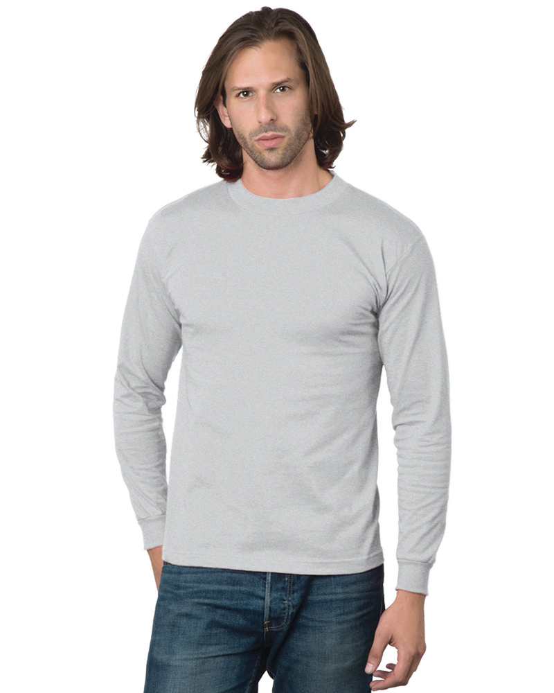 Bayside BA2955 Adult 6.1 oz., Cotton Long Sleeve T-Shirt Front Fullsize"