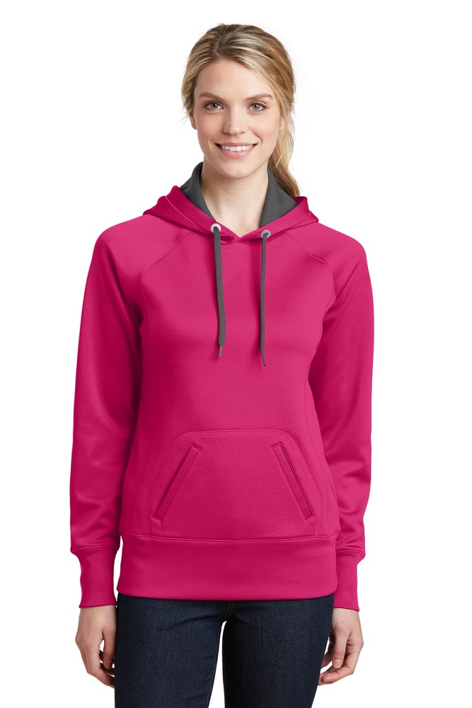 sport-tek lst250 ladies tech fleece hooded sweatshirt Front Fullsize