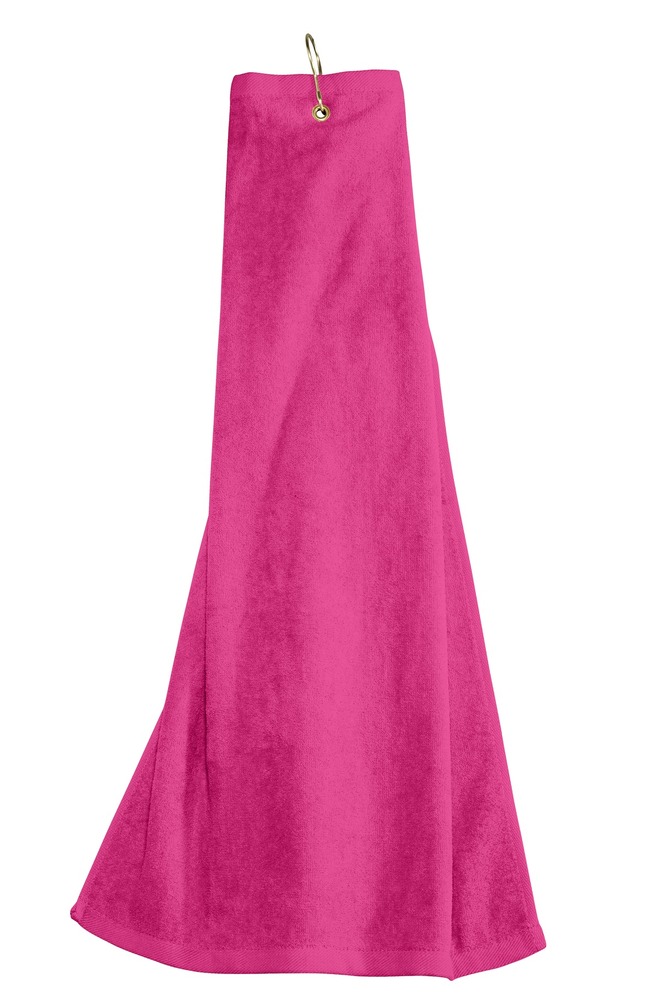 Port Authority TW50 Grommeted Tri-Fold Golf Towel Front Fullsize"