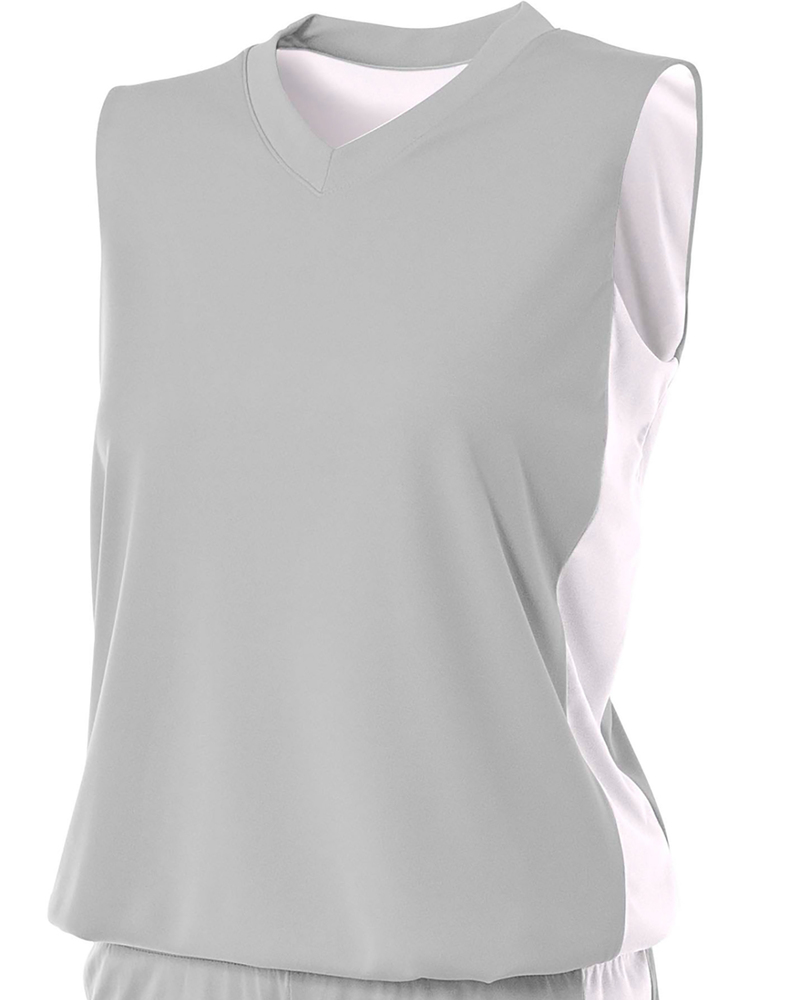 a4 nw2320 ladies' reversible moisture management muscle shirt Front Fullsize