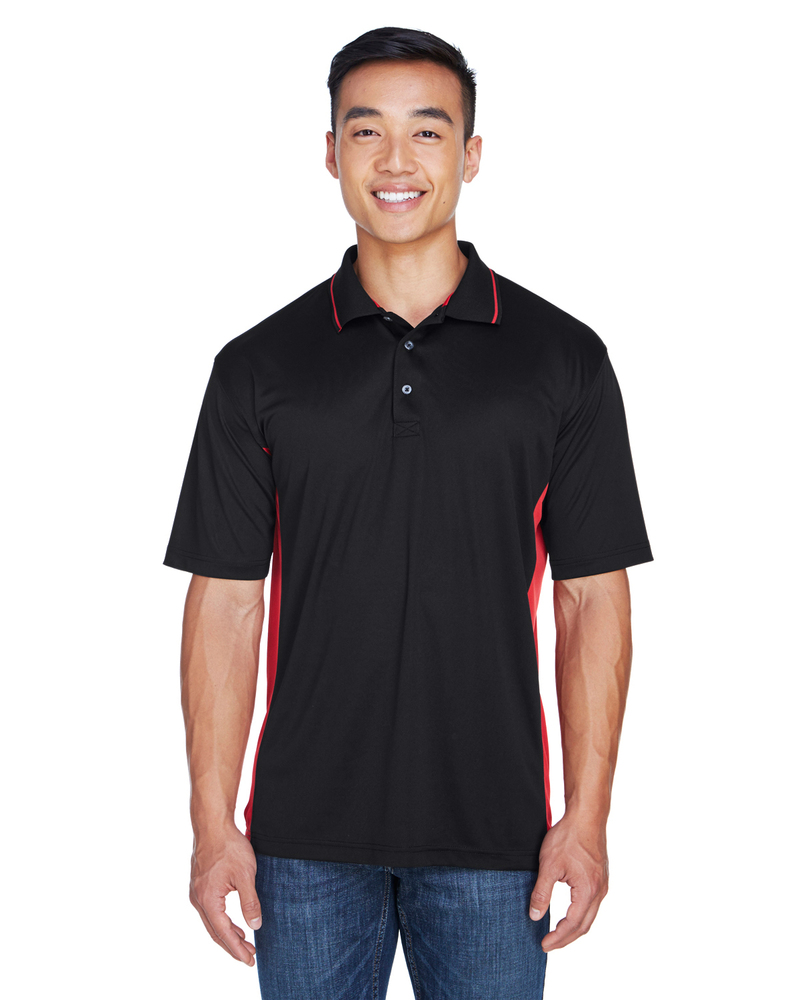 ultraclub 8406 men's cool & dry sport two-tone polo Front Fullsize