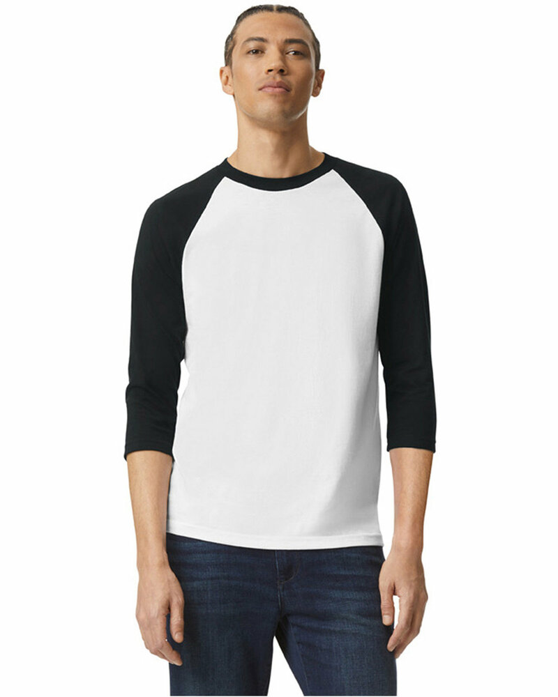 american apparel 2003cvc unisex cvc raglan t-shirt Front Fullsize