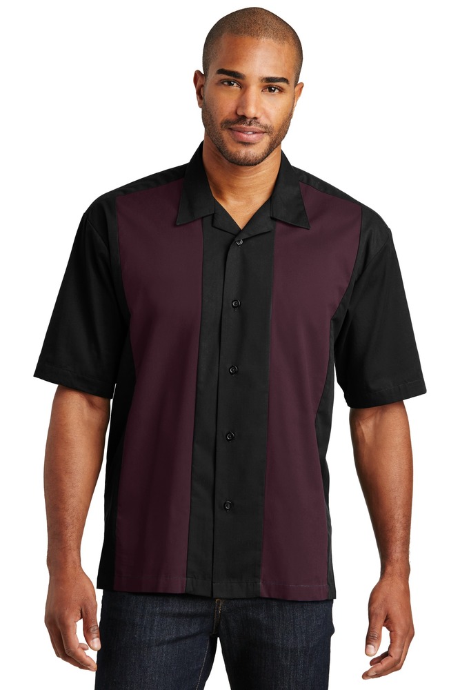Port Authority S300 Retro Camp Shirt Front Fullsize"