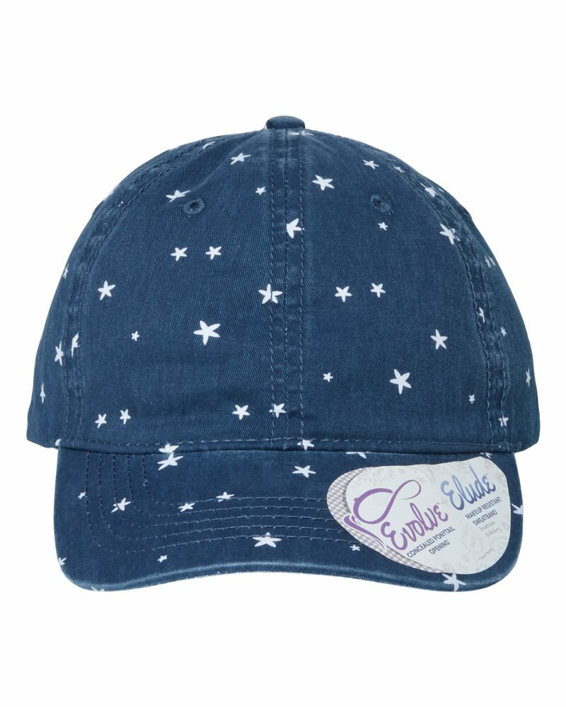 Infinity Her HATTIE Women's Garment-Washed Fashion Print Cap Front Fullsize"