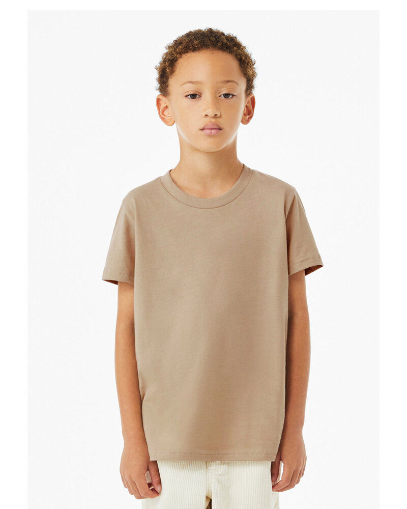 bella + canvas 3001y youth jersey t-shirt Front Fullsize