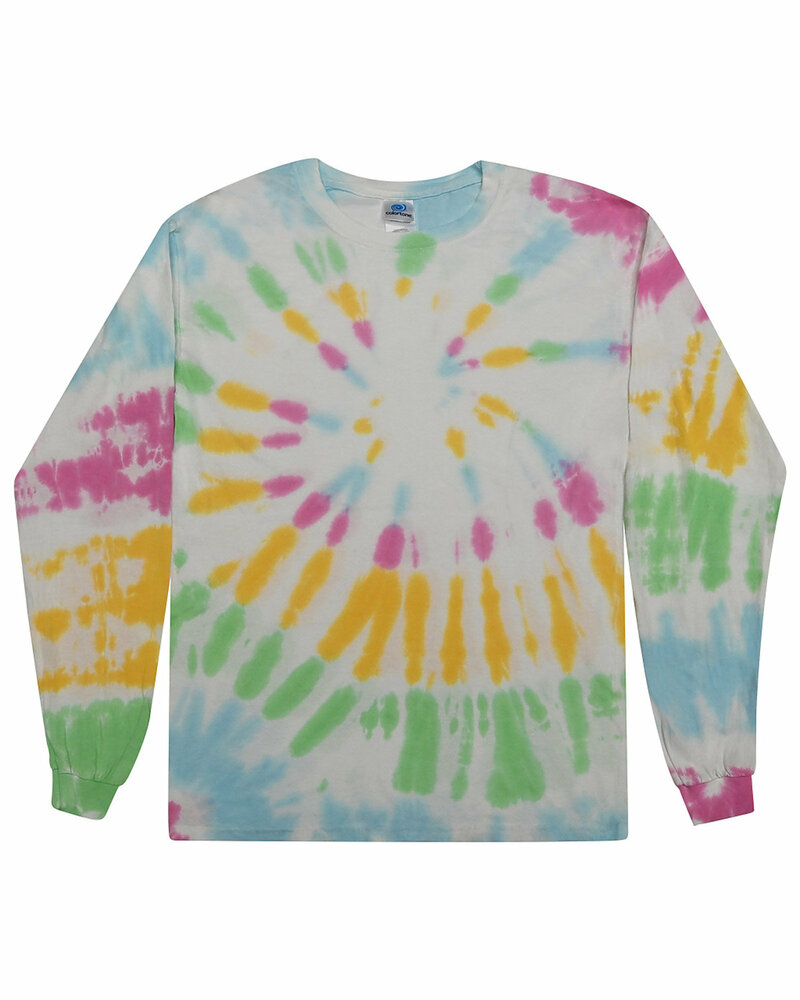 Tie-Dye CD2000 Adult 5.4 oz. 100% Cotton Long-Sleeve T-Shirt Front Fullsize"