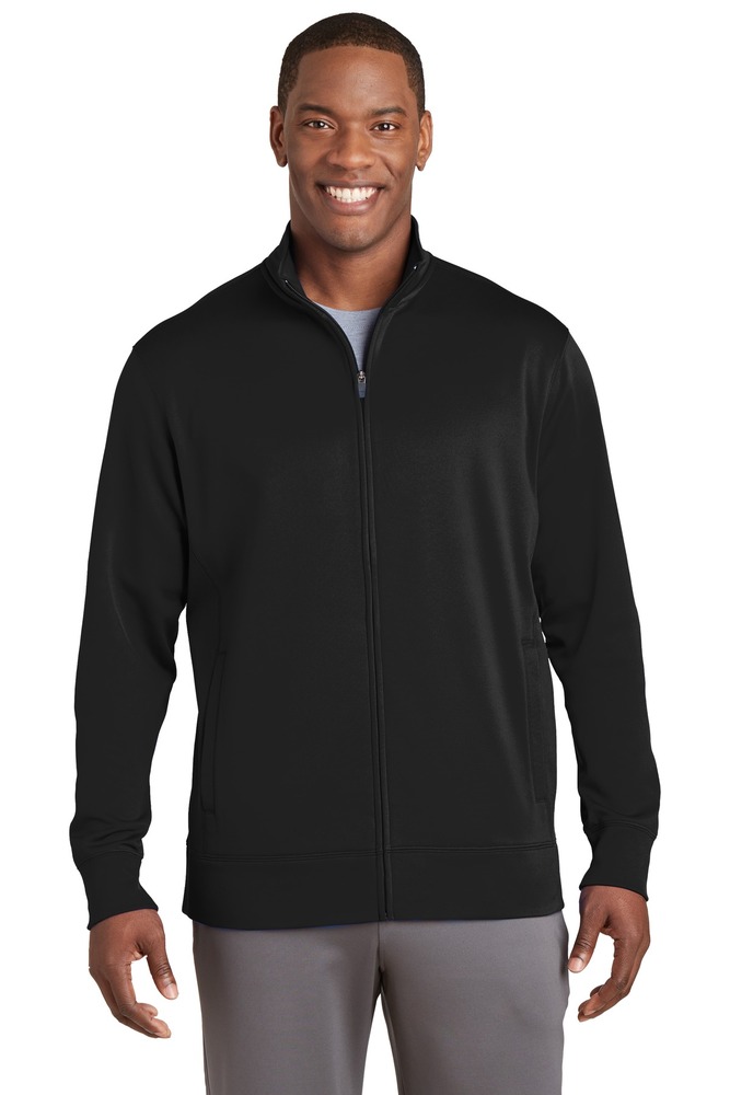 sport-tek st241 sport-wick ® fleece full-zip jacket Front Fullsize