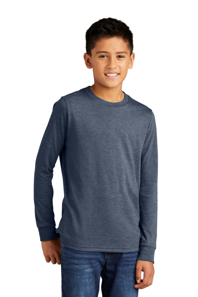 district dt132y youth perfect tri ® long sleeve tee Front Fullsize