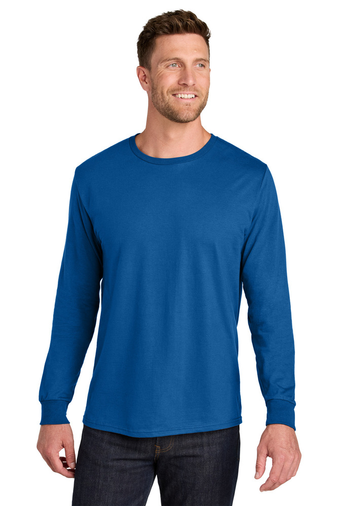 Jerzees IC46L Ultimate ™ Unisex Ring Spun Long Sleeve T-Shirt Front Fullsize"
