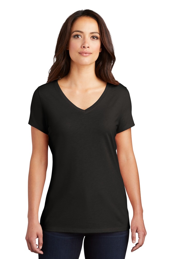 district dm1350l women's perfect tri ® v-neck tee Front Fullsize