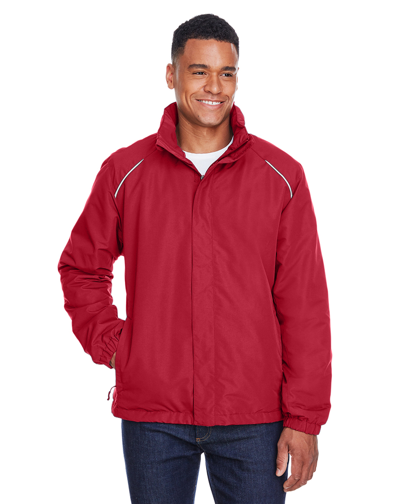 core365 88224 men's profile fleece-lined all-season jacket Front Fullsize