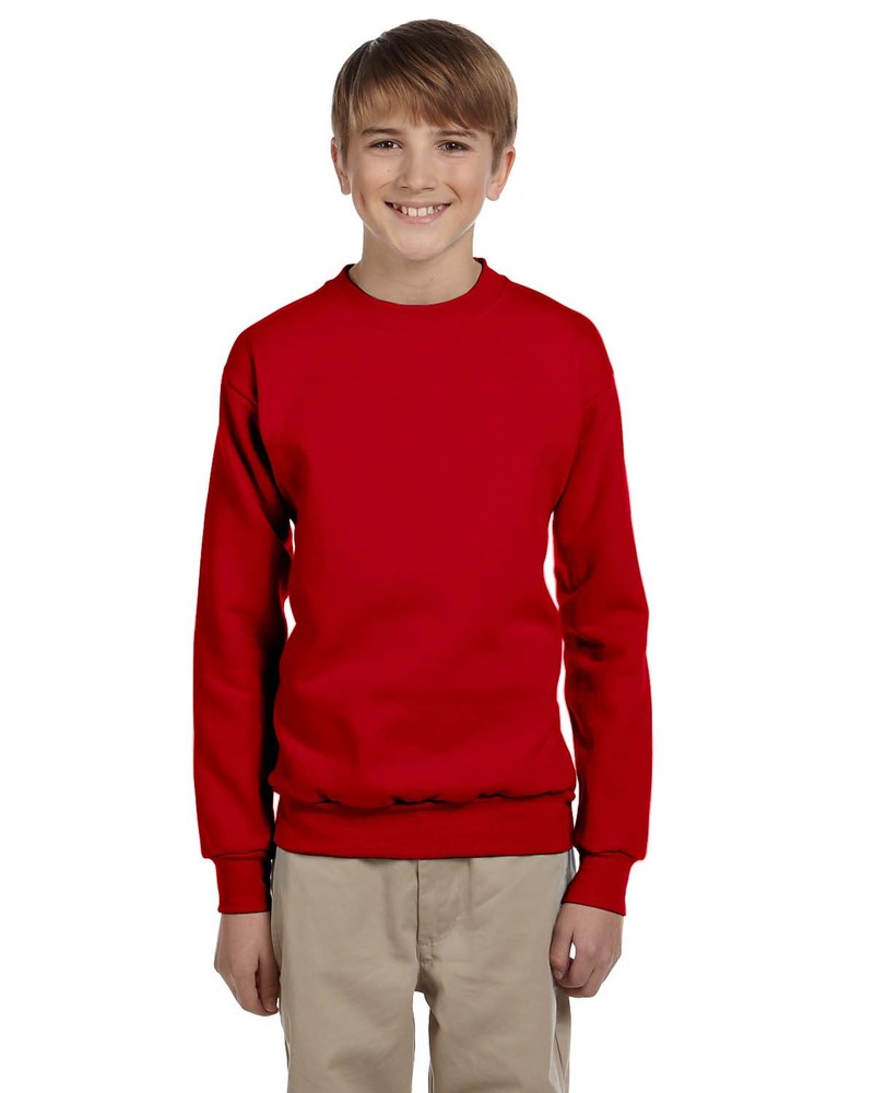 Hanes P360 Youth ComfortBlend® EcoSmart® 50/50 Fleece Crew Front Fullsize"