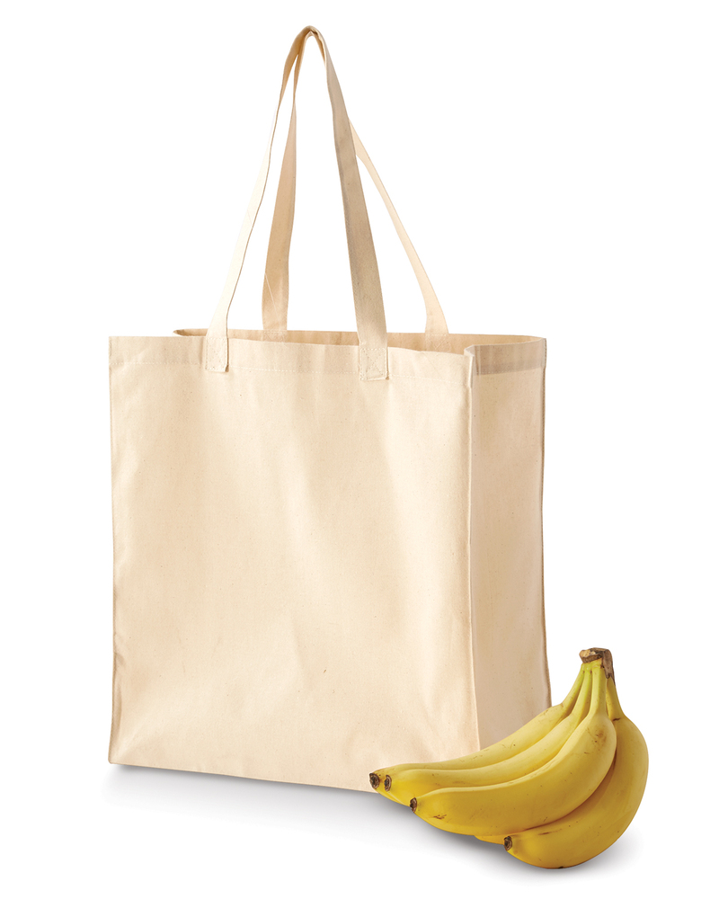 bagedge be055 6 oz. canvas grocery tote Front Fullsize