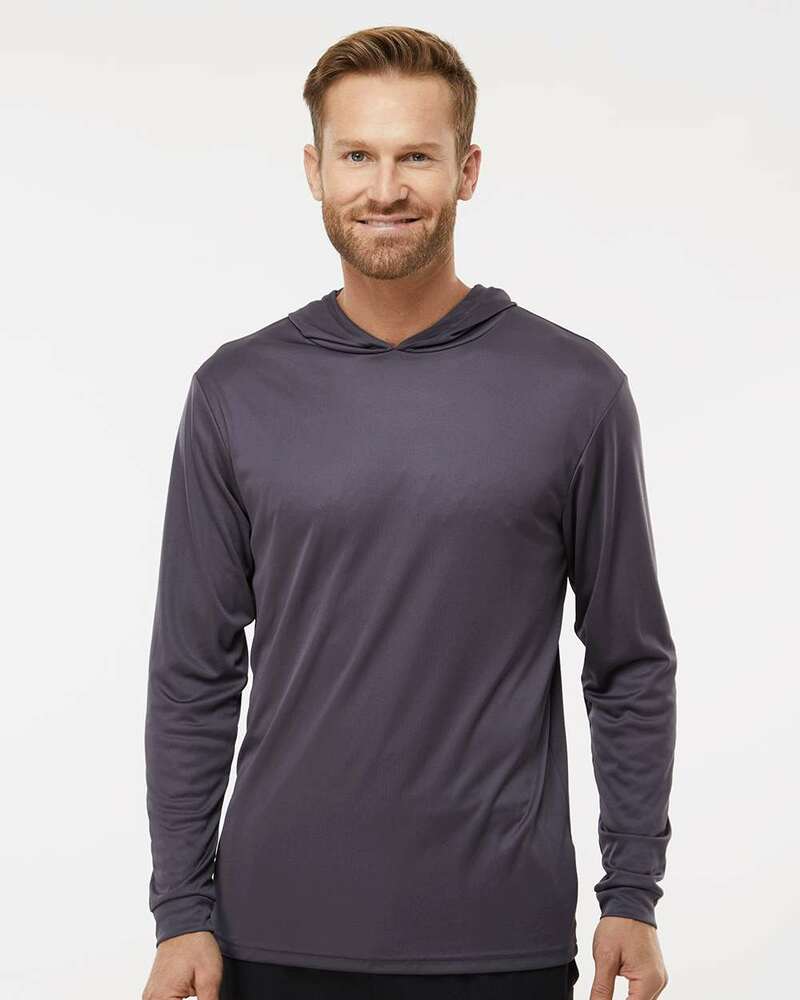 paragon sm0220 bahama performance hooded long sleeve t-shirt Front Fullsize