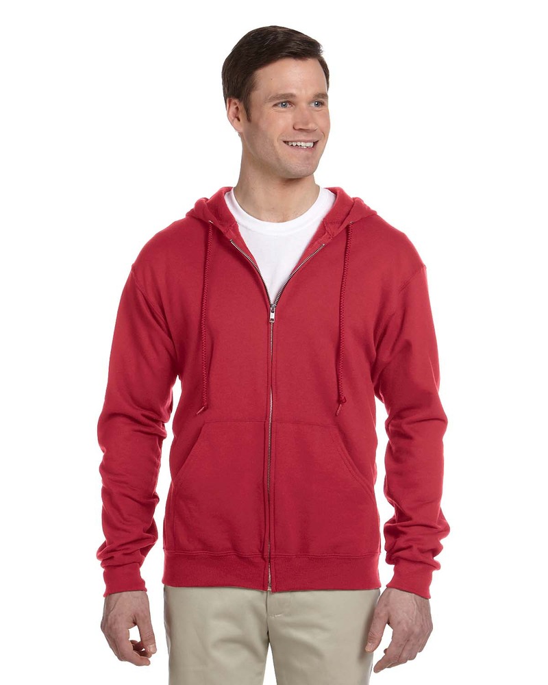 Jerzees 993 Adult 8 oz. NuBlend® Fleece Full-Zip Hooded Sweatshirt Front Fullsize"