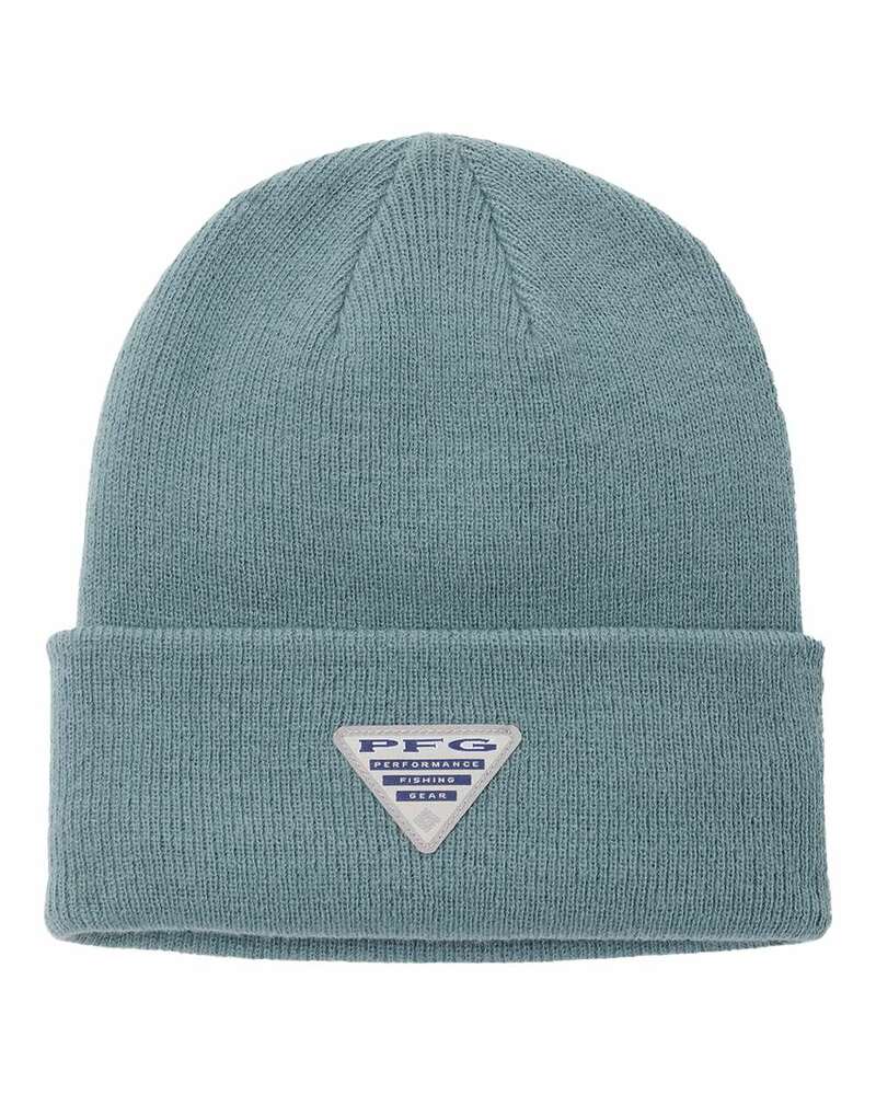 Columbia 205379 PFG Fish Flag™ Cuffed Beanie Front Fullsize"