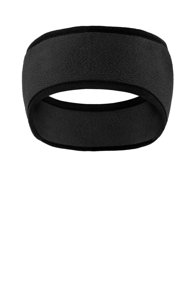 port authority c916 two-color fleece headband Front Fullsize