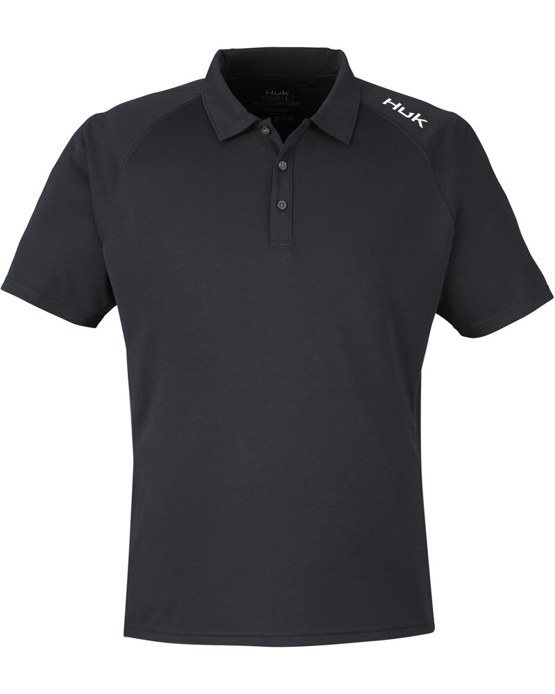 HUK H12L005 Men's Lopro Solid Performance Polo Front Fullsize"