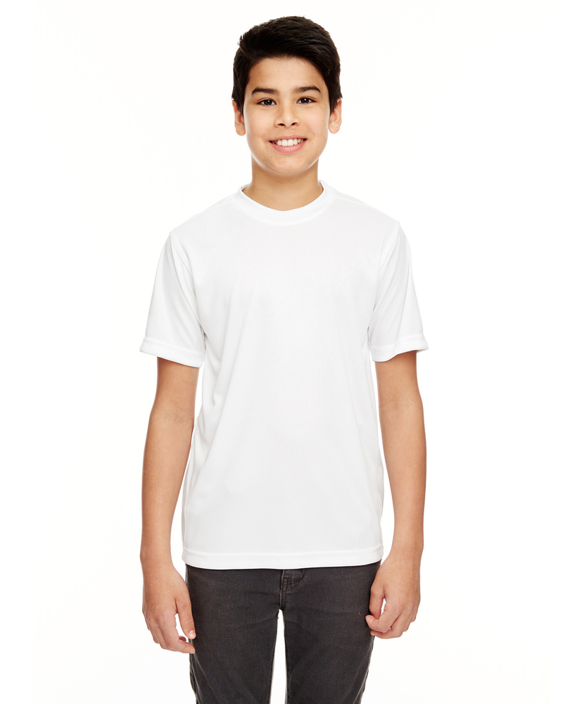 ultraclub 8620y youth cool & dry basic performance t-shirt Front Fullsize
