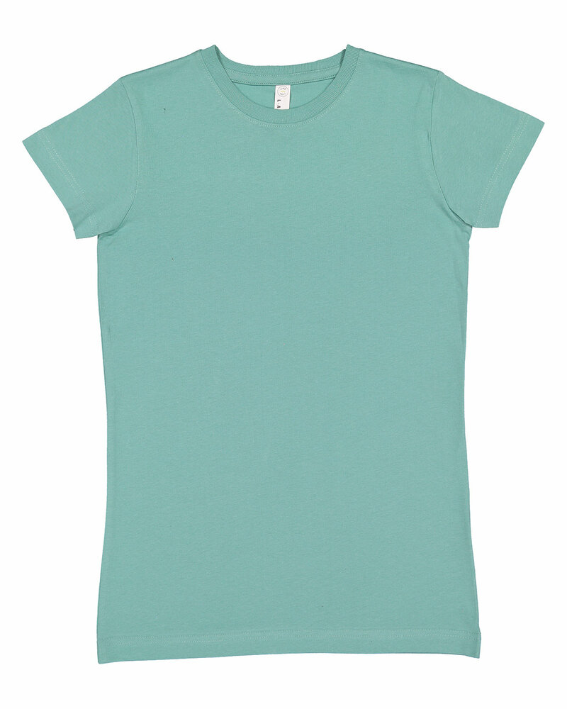 LAT 3616 Ladies Fitted Fine Jersey Tee Front Fullsize"