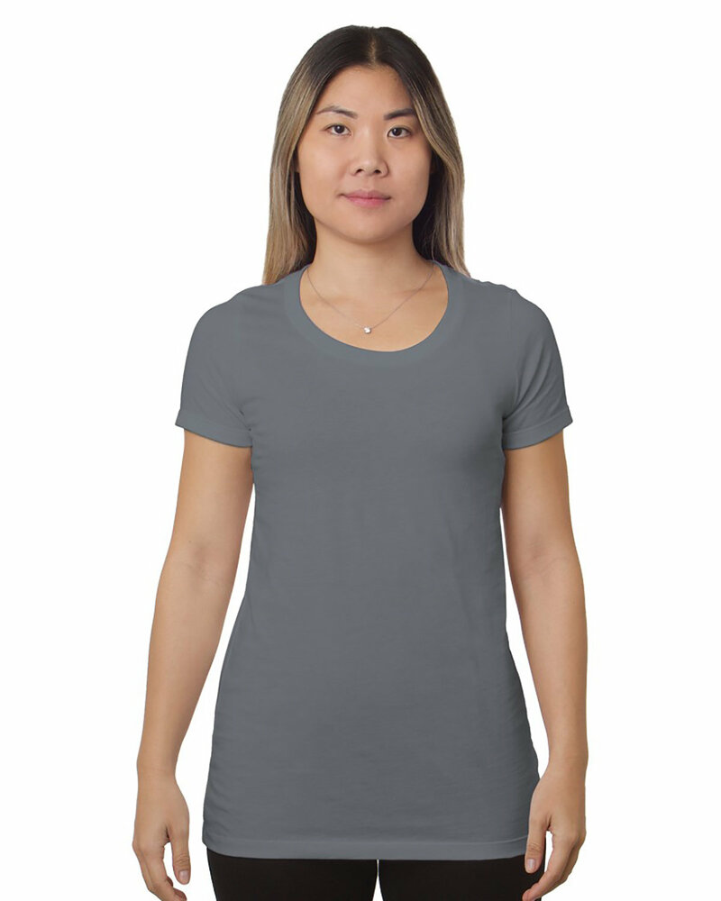 bayside ba9625 ladies' 4.2 oz., triblend t-shirt Front Fullsize