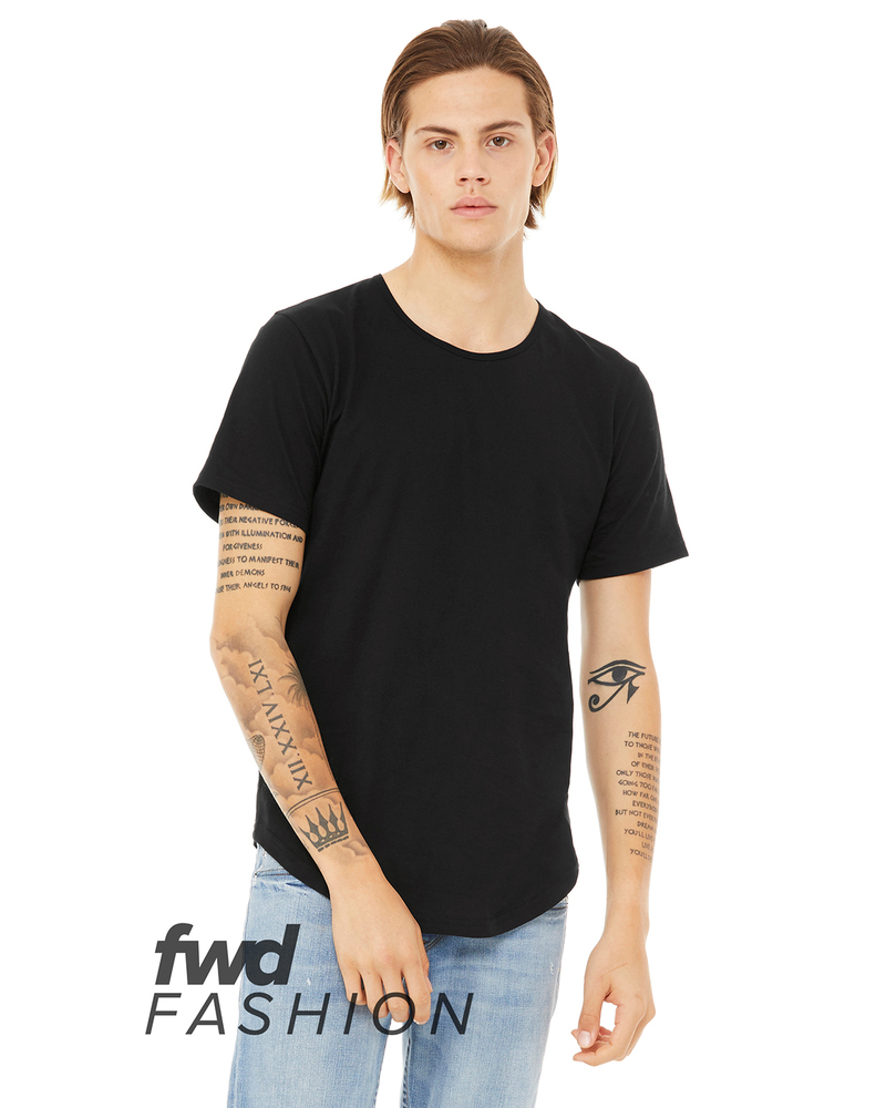 bella + canvas 3003c fast fashion men's curved hem short sleeve t-shirt Front Fullsize