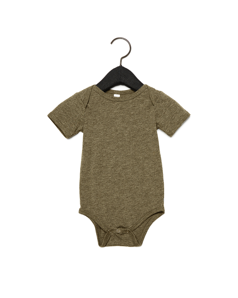 bella + canvas 134b infant triblend short-sleeve one-piece Front Fullsize