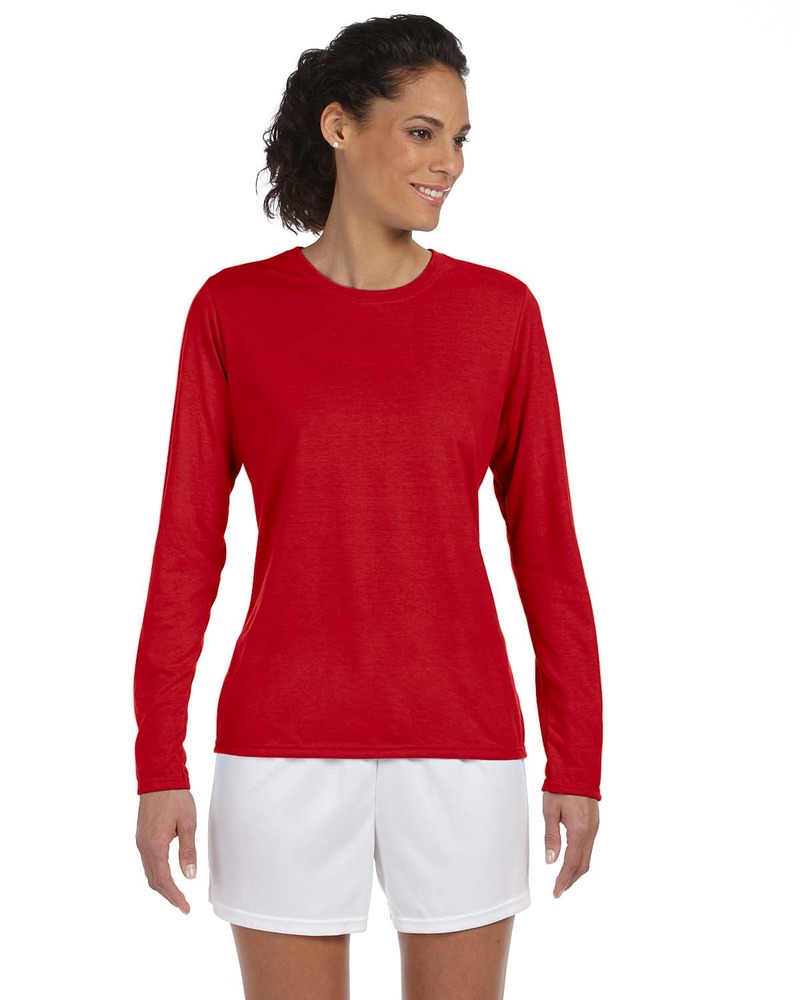 Gildan G424L Ladies Performance ® Long Sleeve T-Shirt Front Fullsize"