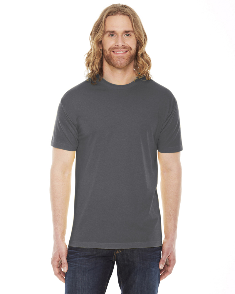 american apparel bb401 unisex poly-cotton usa made crewneck t-shirt Front Fullsize