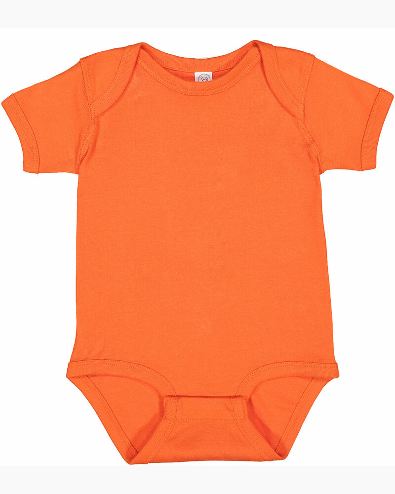 rabbit skins 4400 infant baby rib bodysuit Front Fullsize