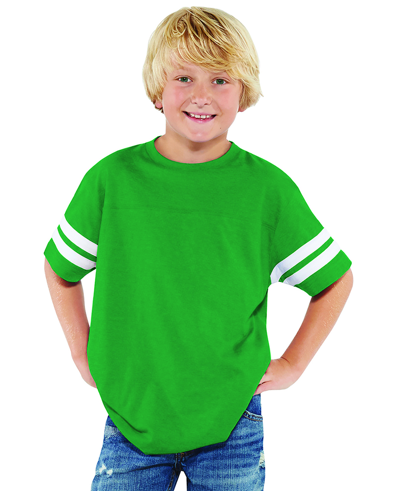 LAT 6137 Youth Football Tee Front Fullsize"
