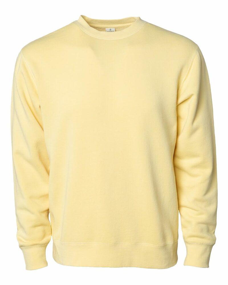 independent trading co. prm3500 midweight pigment-dyed crewneck sweatshirt Front Fullsize