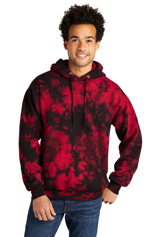 Port & Company PC144 | Port & Company ® Crystal Tie-Dye Pullover Hoodie ...