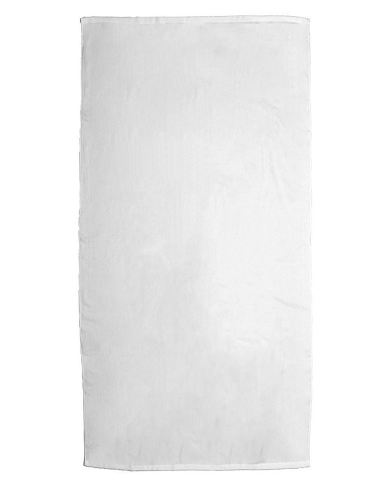 pro towels bt20 platinum collection 35x70 white beach towel Front Fullsize